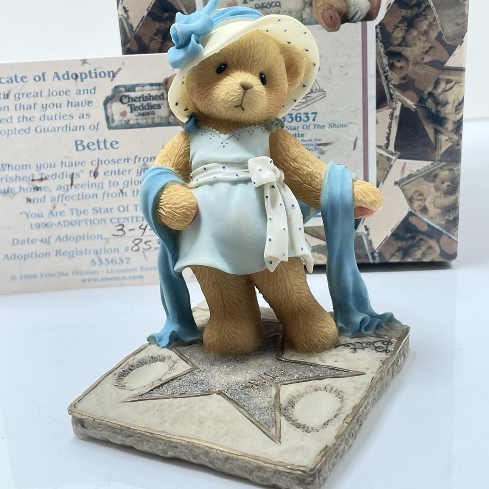 Cherished Teddies Lot 4 Figurines, 2 Plush Vintage Collection Of 6 - Picture 14 of 14